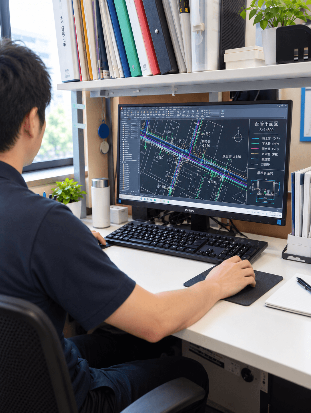 水道本管の図面作成・申請業務スタッフ|経験者募集